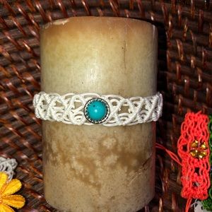 Candle decor lace wreath adjustable crystal NEW